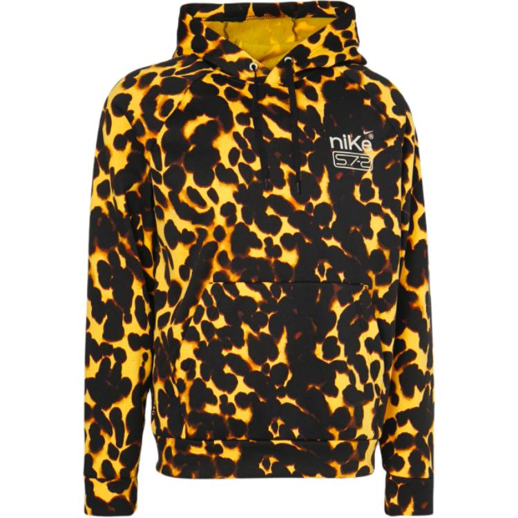 Nike Therma-Fit Yellow Hooded Fitness Pullover Sweatshirt for Men FN3323-717