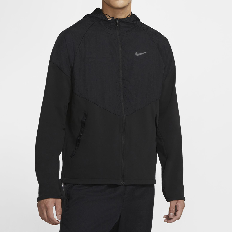 Shop Chaqueta Nike Therma Essential Running Negra Cálida para Entrenamiento y Regalo CV2239-010