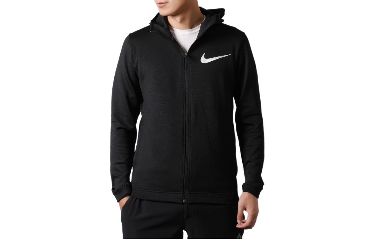 Nike Therma Flex Black Logo Print Breathable Running Jacket for Men 925605-010