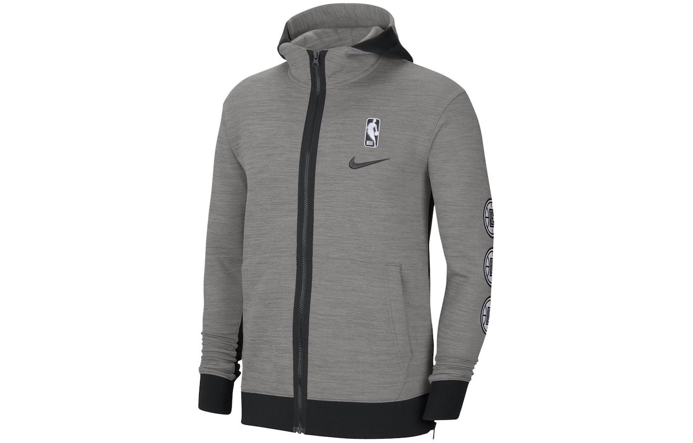Nike Therma Flex NBA LA Clippers Full Zip Hoodie Jacket Player Edition Charcoal CU0503-063