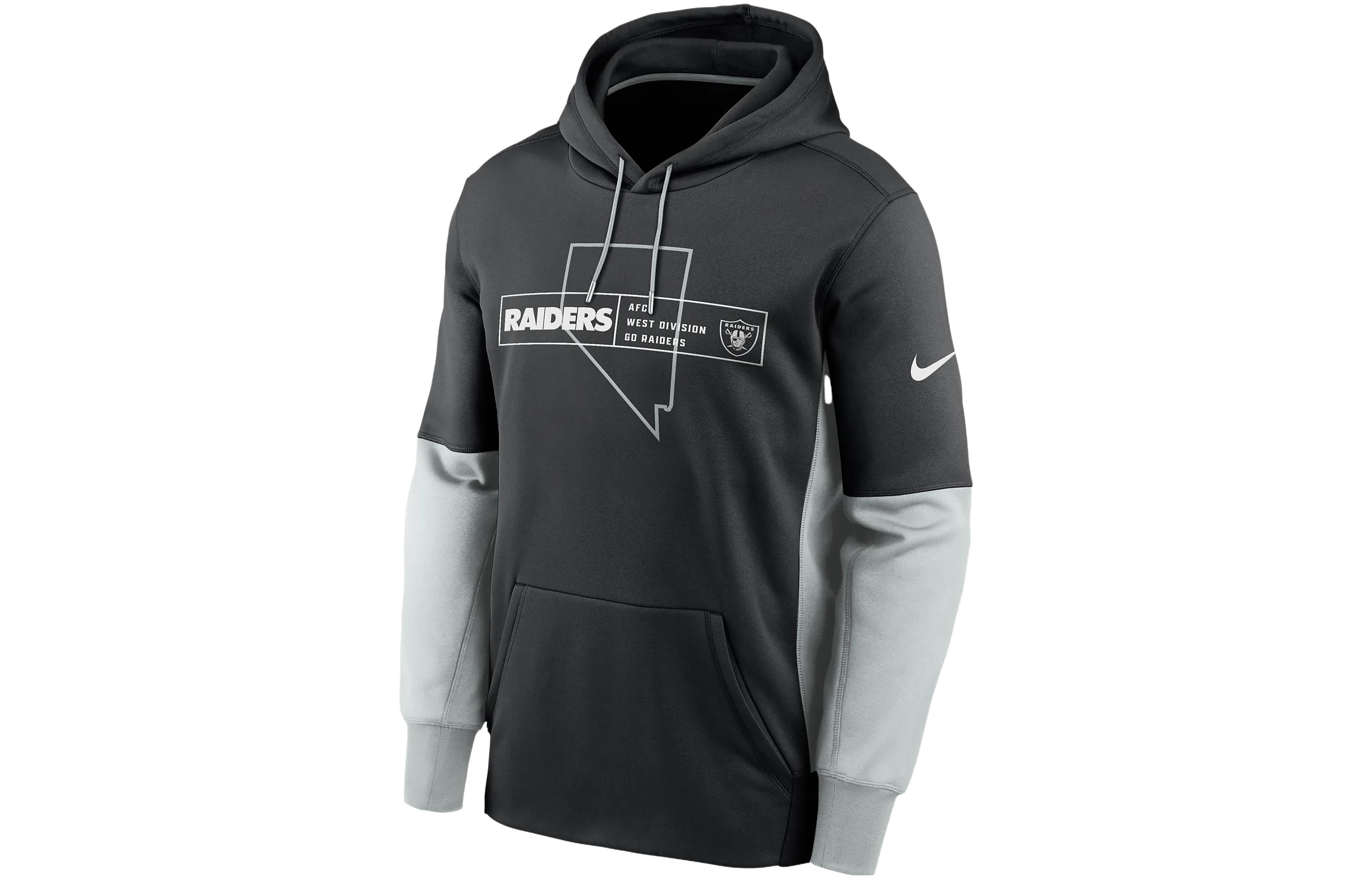 Nike Therma NFL Pullover Hoodie Logo Black Long-Sleeve Sweatshirt 011S056Y8D-05K