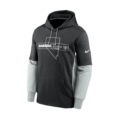 Nike Therma NFL Pullover Hoodie Logo Black Long-Sleeve Sweatshirt 011S056Y8D-05K