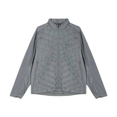 Nike Therma Pullover Running Jacket Smoke Grey - Warm Waterproof Casual Outerwear FB7557-084