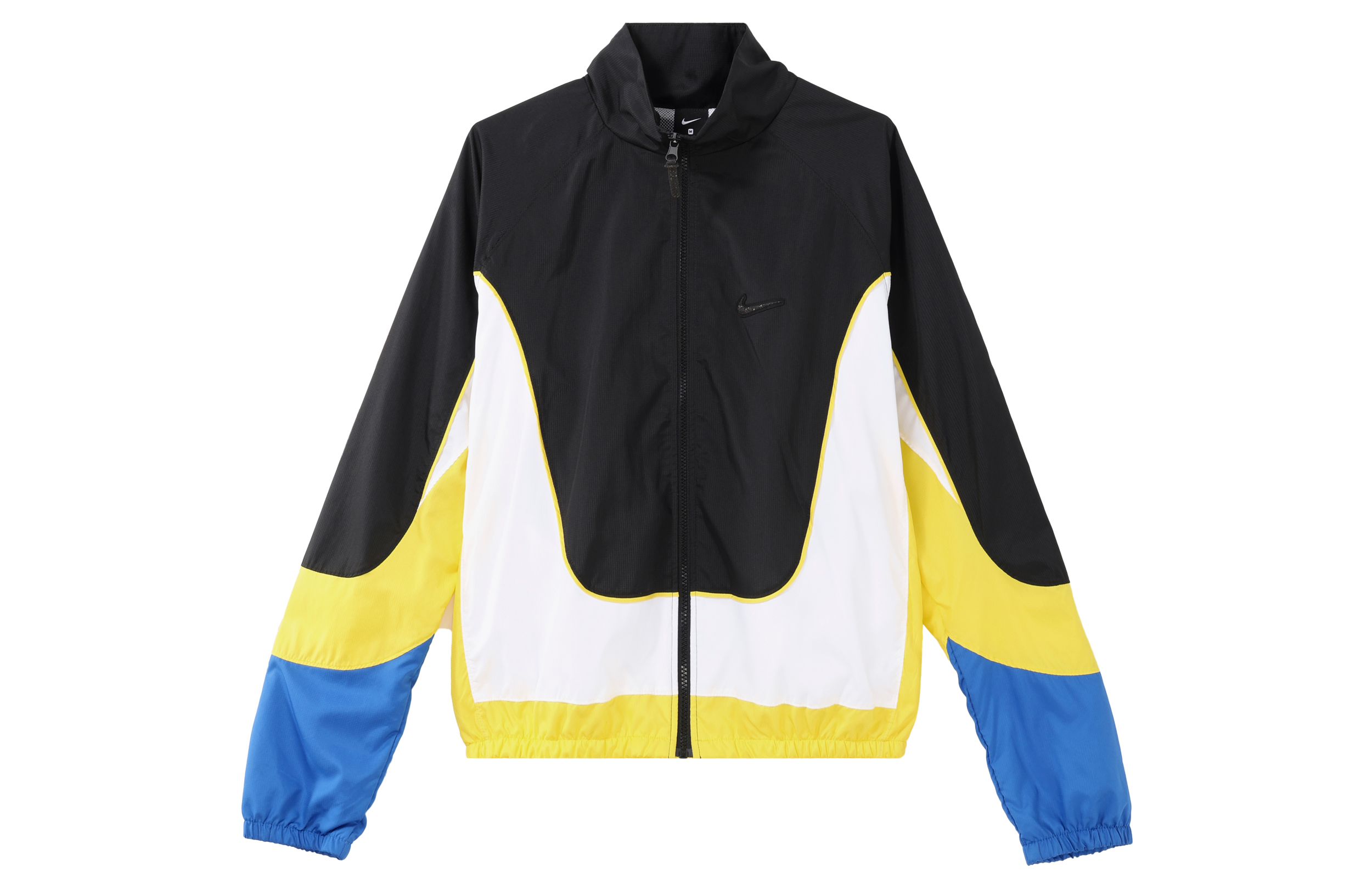 Nike Throwback Colorblock Basketball Jacket Black Mens Retro Sportswear CV1932-013