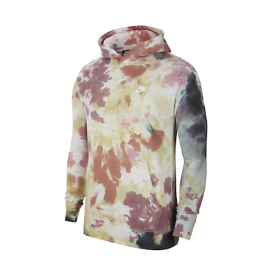 Nike Tie-Dye Colorblock Hoodie Small Logo Design CU4345-638