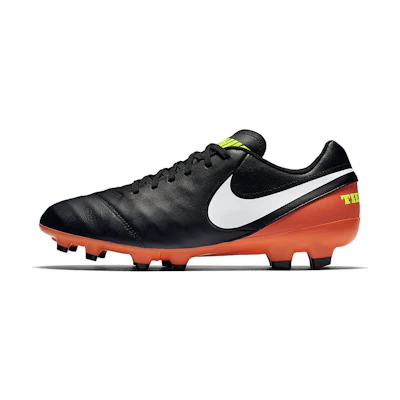 Nike Tiempo Genio 2 Leather FG 'Black Orange'