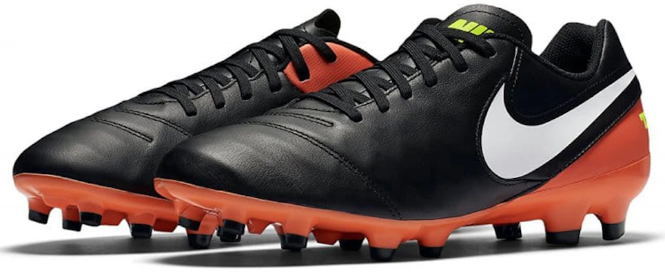 Nike Tiempo Genio 2 Cuir FG ''Noir Orange'' 819213-018 Lookbook Nike Tiempo Genio 2 Cuir FG ''Noir Orange'' 819213-018