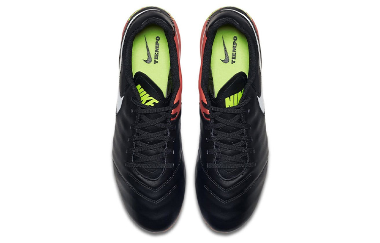 Shop Nike Tiempo Genio 2 Cuir FG ''Noir Orange'' 819213-018