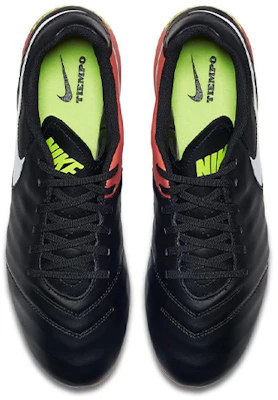 Nike Tiempo Genio 2 Cuir FG ''Noir Orange'' 819213-018 Shop Nike Tiempo Genio 2 Cuir FG ''Noir Orange'' 819213-018