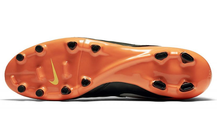 Details for Nike Tiempo Genio 2 Cuir FG ''Noir Orange'' 819213-018