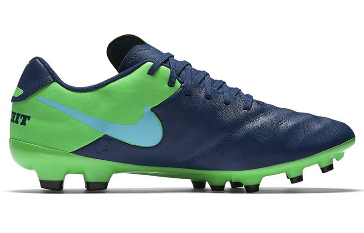 Order Nike Tiempo Genio 2 Cuir FG ''Bleu Vert'' 819213-443