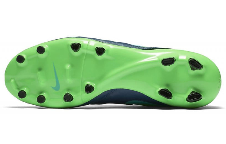 Details for Nike Tiempo Genio 2 Cuir FG ''Bleu Vert'' 819213-443