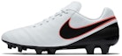 Buy Nike Tiempo Genio II Kulit Padang Tetap 'Putih Hitam Merah' 819213-001
