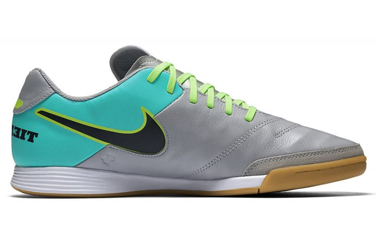 Order Nike Tiempo Genio 2 Cuir IC ''Argent Noir Vert'' 819215-003