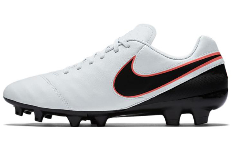 Nike Tiempo Genio II Leather Firm Ground 'White Black Red' 819213-001