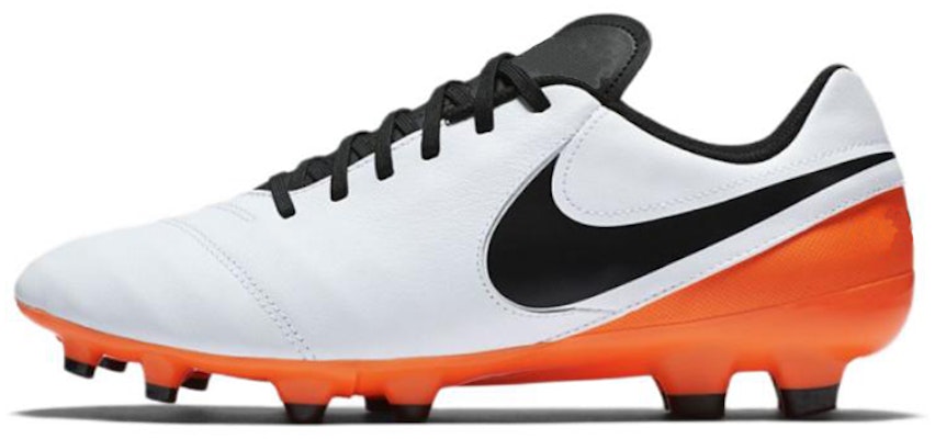Nike Tiempo Genio II Leather Firm Ground 'White Orange' 819213-108 Buy Nike Tiempo Genio II Leather Firm Ground 'White Orange' 819213-108