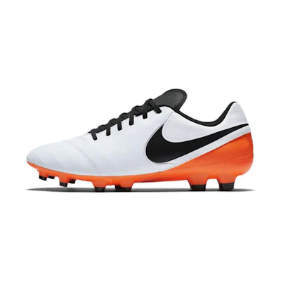 Nike Tiempo Genio II Leather Firm Ground 'White Orange'