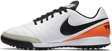 Nike Tiempo Genio II Leather Turf 'White Orange Black' 819216-108 Nike Tiempo Genio II Leather Turf 'White Orange Black' 819216-108