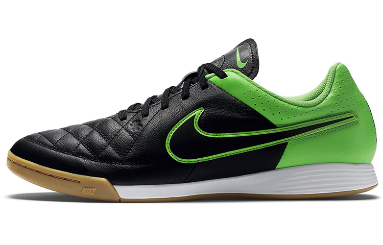 Nike Tiempo Genio Leather IC 'Black Green' 631283-003