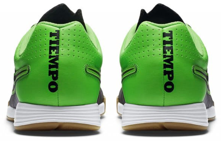 Shop Nike Tiempo Genio Cuir IC ''Noir Vert'' 631283-003