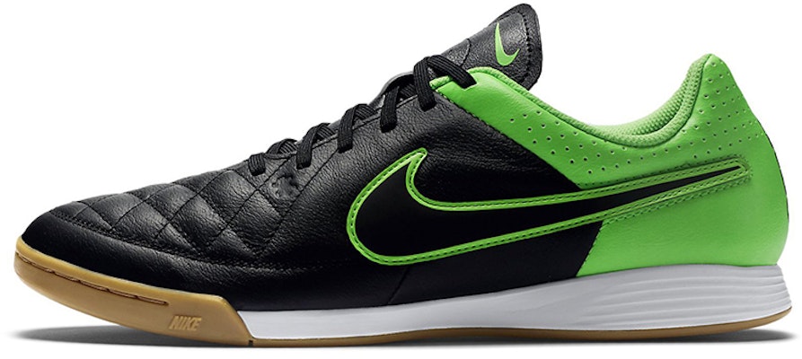 Nike Tiempo Genio Leather IC 'Black Green' 631283-003 Buy Nike Tiempo Genio Leather IC 'Black Green' 631283-003
