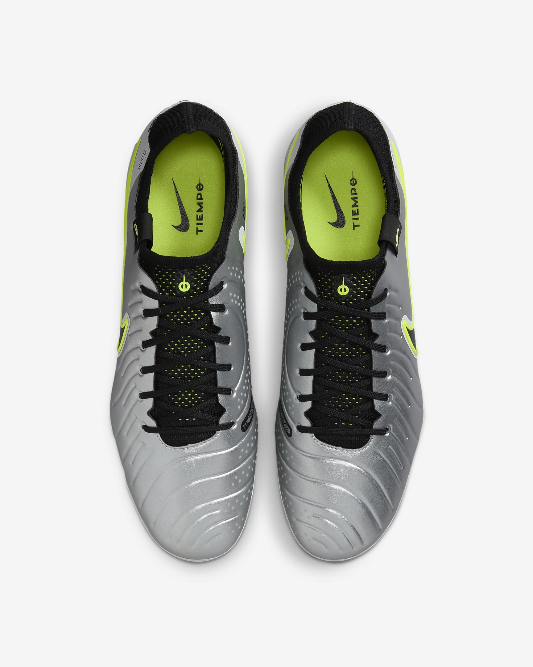 Purchase Nike Tiempo Legend 10 Elite 'Metallic Silver Volt' Sepatu Bola DV4330-001