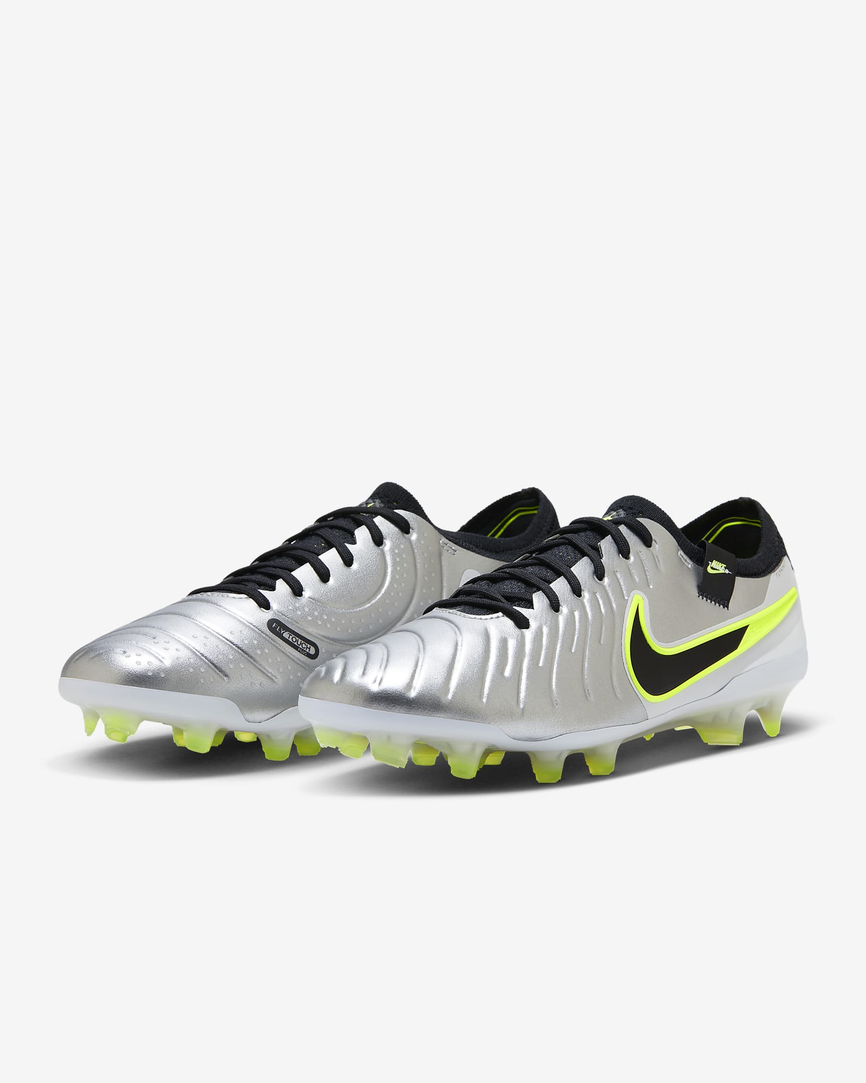 Details for Nike Tiempo Legend 10 Elite 'Metallic Silver Volt' DV4328-001