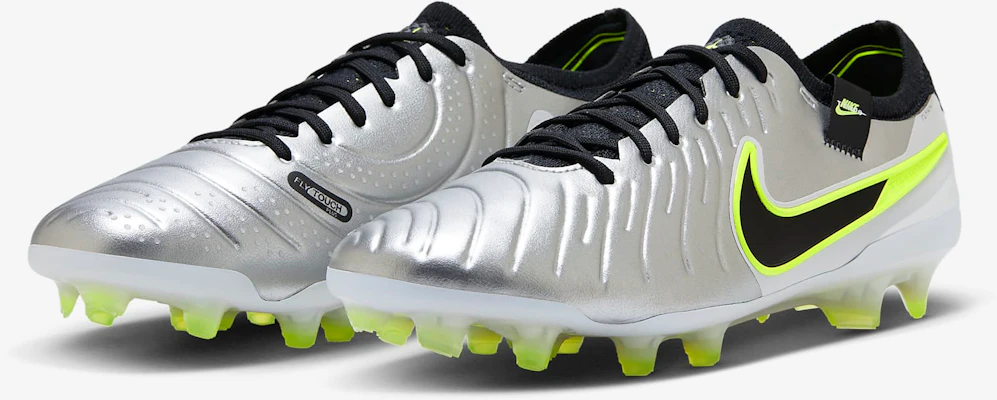 Nike Tiempo Legend 10 Elite 'Metallic Silver Volt' DV4328-001 Details for Nike Tiempo Legend 10 Elite 'Metallic Silver Volt' DV4328-001