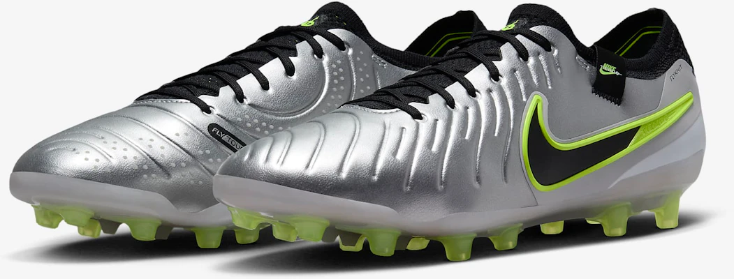 Nike Tiempo Legend 10 Elite 'Metallic Silver Volt' Sepatu Bola DV4330-001 Details for Nike Tiempo Legend 10 Elite 'Metallic Silver Volt' Sepatu Bola DV4330-001