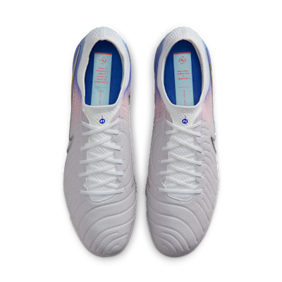 Shop Nike Tiempo Legend 10 Elite 足球鞋 灰色/競速藍 IB2467-001