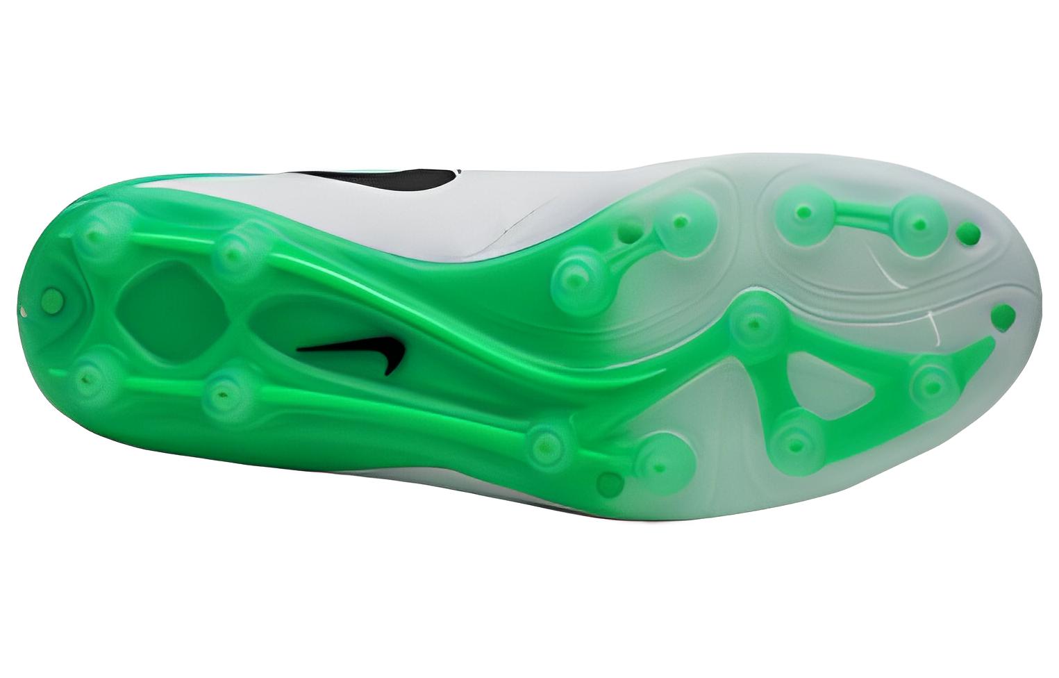 Shop Nike Tiempo Legend 6 HG 'Putih Hijau Hitam' sepatu bola. 819220-103