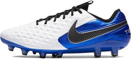 Nike Tiempo Legend 8 Elite AG-Pro Low-Top Soccer Shoes White/Blue BQ2696-104 Nike Tiempo Legend 8 Elite AG-Pro Low-Top Soccer Shoes White/Blue BQ2696-104
