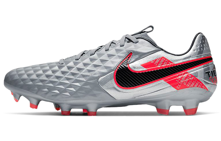Nike Tiempo Legend 8 Pro FG 'Metallic Grey Crimson' AT6133-906
