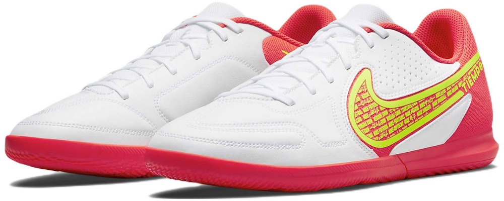 Nike Tiempo Legend 9 Club IC 室內場地足球鞋 白/粉/黃 Lookbook Nike Tiempo Legend 9 Club IC 室內場地足球鞋 白/粉/黃