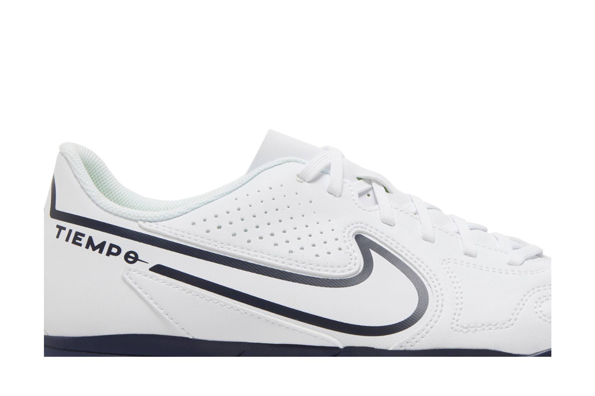 Order 耐克Tiempo传奇9 Club TF ‘白色黑蓝’ DA1193-174