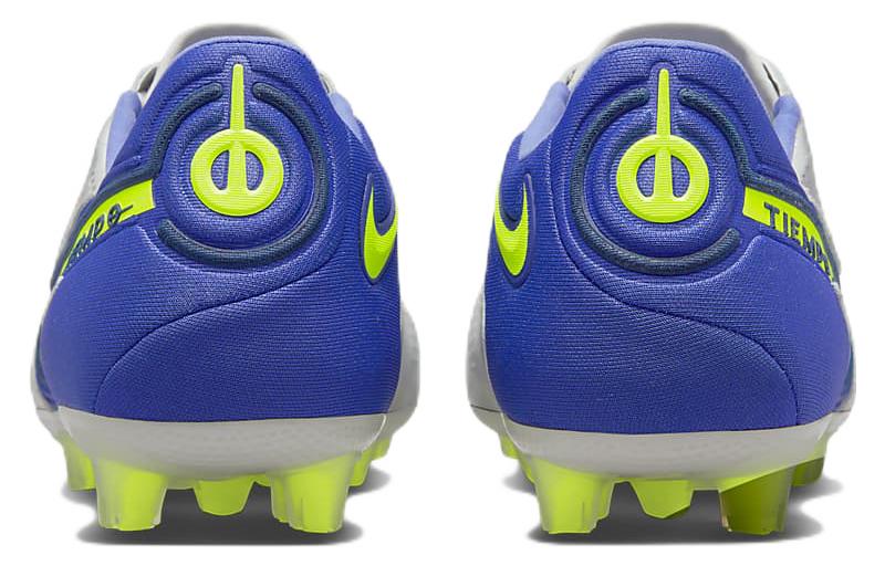 Nike Tiempo Legend 9 Elite HG Hard Ground Low-Top Soccer Shoes Grey/Blue/Green 圖 5