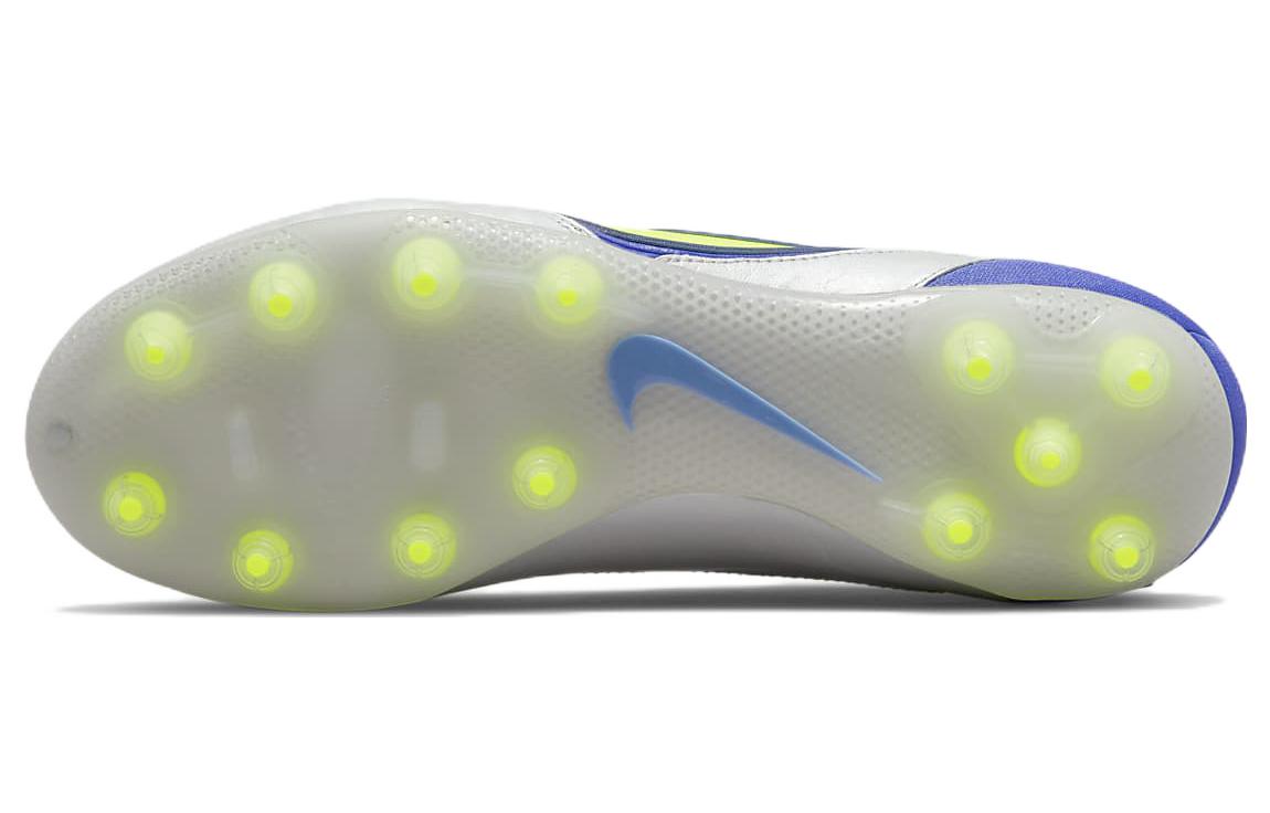 Nike Tiempo Legend 9 Elite HG Hard Ground Low-Top Soccer Shoes Grey/Blue/Green 圖 6