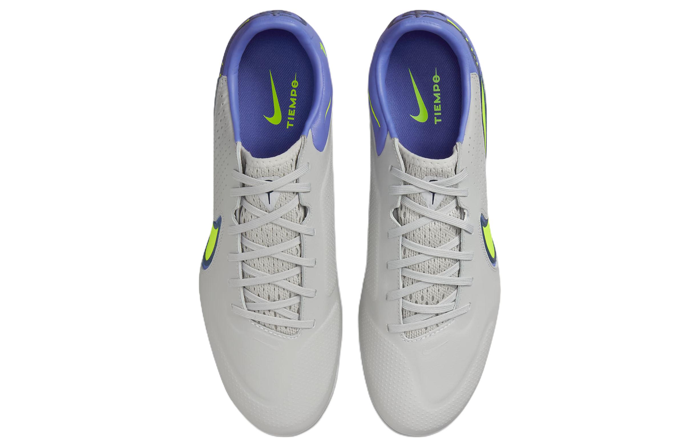 Shop Nike Tiempo Legend 9 Pro FG 硬地足球鞋 灰綠藍