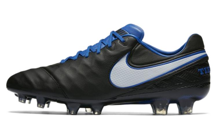 Nike Tiempo Legend VI FG Firm Ground 'Black Blue' 819177-014