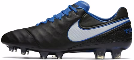 Nike Tiempo Legend VI FG Firm Ground 'Black Blue' 819177-014 Nike Tiempo Legend VI FG Firm Ground 'Black Blue' 819177-014
