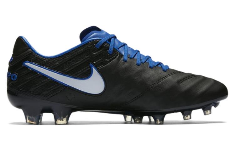 Order Nike Tiempo Legend VI FG Terrain Ferme Noir Bleu 819177-014