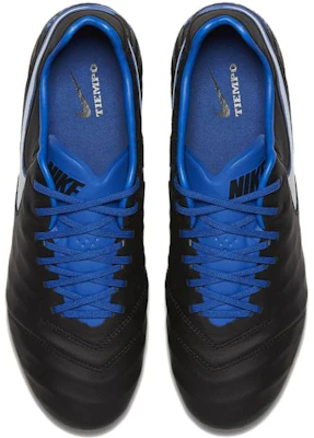 Nike Tiempo Legend VI FG Terrain Ferme Noir Bleu 819177-014 Shop Nike Tiempo Legend VI FG Terrain Ferme Noir Bleu 819177-014