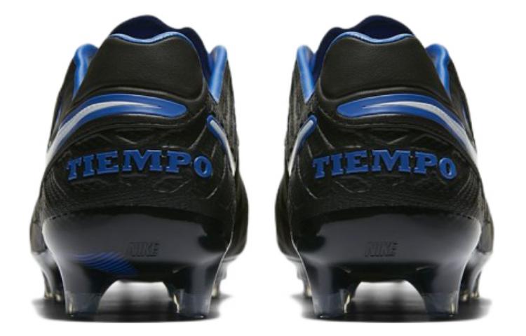 Purchase Nike Tiempo Legend VI FG Terrain Ferme Noir Bleu 819177-014