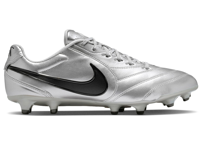 Nike Tiempo Ligera Pro FG Low 'Metallic Silver Black' HQ3158-001