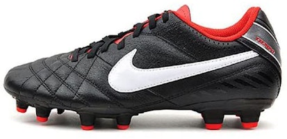 Nike Tiempo Natural IV LTR Leather FG 'Black White' 509085-010 Nike Tiempo Natural IV LTR Leather FG 'Black White' 509085-010