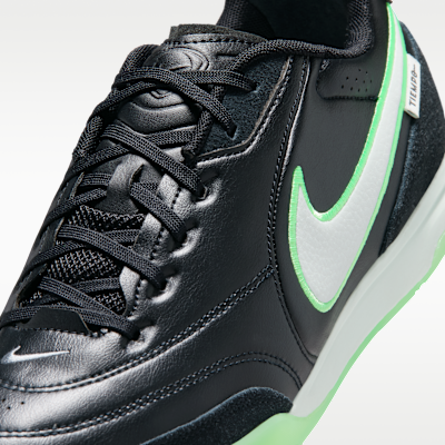 Sizing Nike Tiempo Street Gato 黑色/黑色/幻影綠 HQ7017-001