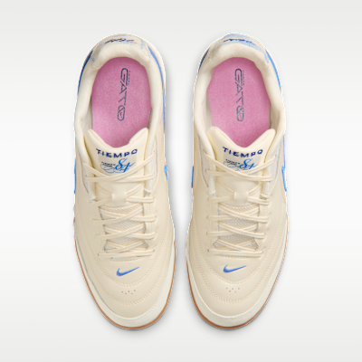 Shop Nike Tiempo Street Gato PRM Coconut Milk/ Gum Medium Brown/ Biru Kristal IO9951-149
