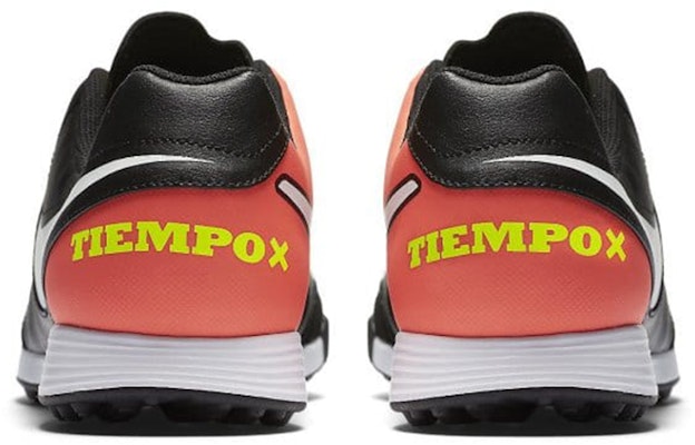 Nike TiempoX Genio 2 Leather TF 'Black Orange Volt' 819216-018 Shop Nike TiempoX Genio 2 Leather TF 'Black Orange Volt' 819216-018