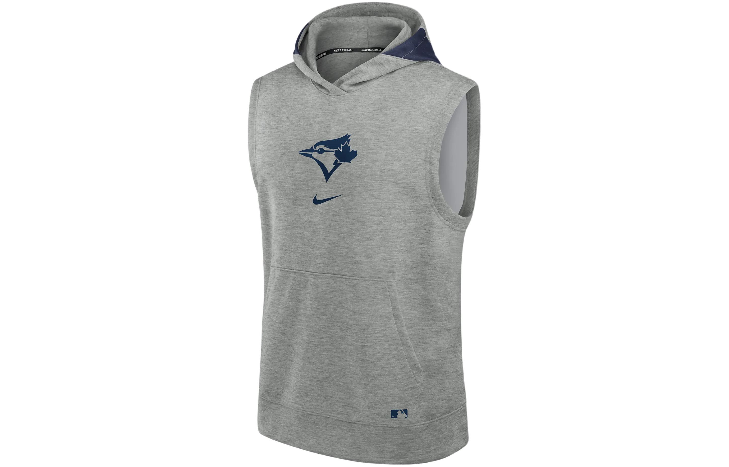 Nike Toronto Blue Jays Authentic Logo Pullover Hoodie Grey Multicolor Design 013U019NTOR-J3E