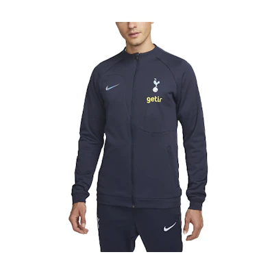 Nike Tottenham Hotspur Academy Pro Logo Soccer Jacket Navy Long Sleeve DV5056-460